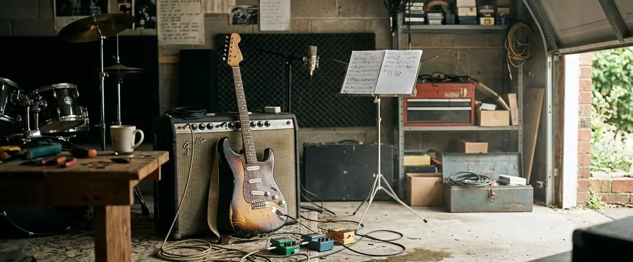 Image showing garage session